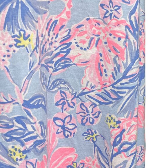 New Lilly Pulitzer Kyleigh Sleeveless Floral Print Mini Dress in Blue Size M - Picture 11 of 14